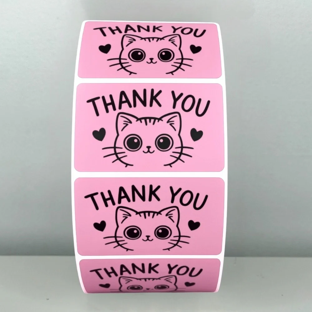 Thank You Cat Stickers – Cute Packaging Labels for Small Business Orders 2